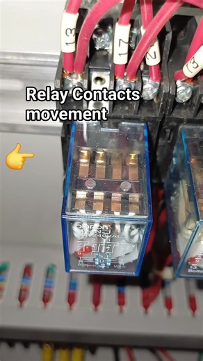 Internal contacts movement of a contact relay #electrician #relay #control #power #technician #switch #wiring #engineering #diy # #electrical | Electricians Guide
