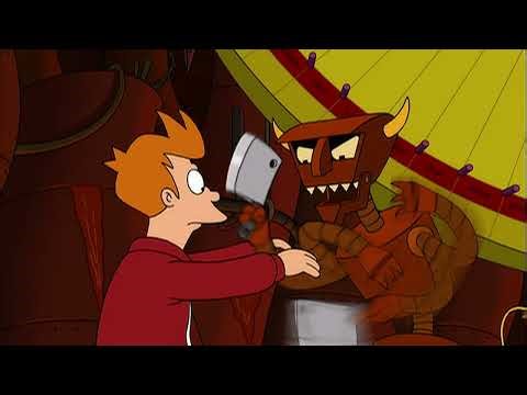 God Bender & Fry grabs the devil’s hands