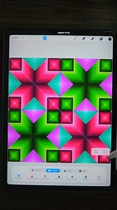 Simple Seamless Pattern Design in Procreate #art #3d #diy #ipad