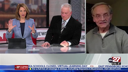 CHECK THIS OUT -- You'll probably recognize a familiar face who joined abc27's snow coverage at 5:30 p.m. Longtime forecaster Chuck Rhodes joined Dennis Owens, Alicia Richards, and Eric Finkenbinder. | abc27 News