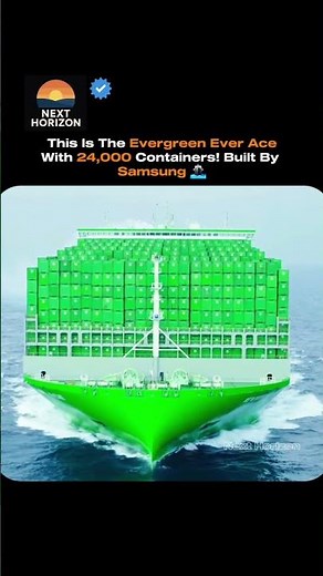 The Ever Ace Is One Of The Largest Container Ships Ever Built 🚢🌊