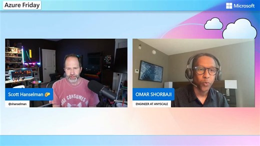 on X: "Scale Python AI workloads from a single notebook to thousands of CPUs/GPUs. In #AzureFriday, @shanselman talks with Omar Shorbaji about building, training, and serving AI apps on Anyscale on Azure, powered by Ray, and running on AKS (without managing Kubernetes). Watch: msft.it/6017vU7gd" / X