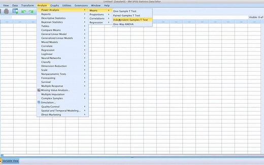 利用SPSS进行 power分析