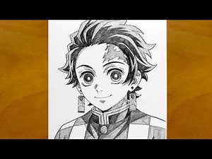 How to Draw Tanjiro Kamado || Demon Slayer Pencil Sketch Step by Step