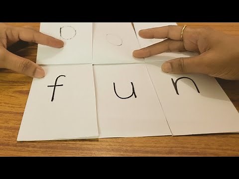 Learn to read activity for preschoolers | How to make a phonics flipbook for beginners.