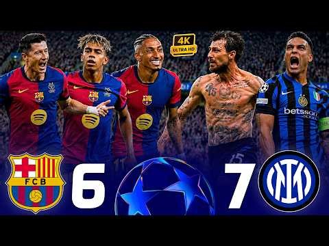 Barcelona pulls off 😱the impossible against Inter in an unforgettable 🥶match | Barcelona 6-7 Inter🔥