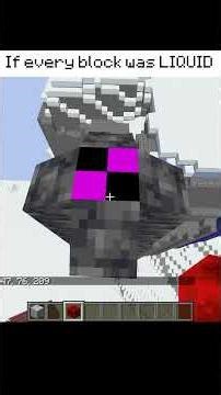 If every block flowed like liquid in Minecraft #minecraft #funny #minecraftmemes