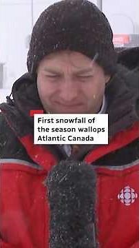 First winter storm wallops Atlantic Canada #shorts