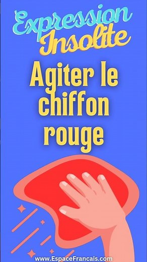 Wave the red rag ~ #expressionn #frenchexpression #frenchlanguage #rag #red