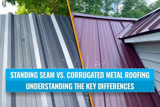 Standing Seam vs. Corrugated Metal Roofing - Understanding the Key Differences
