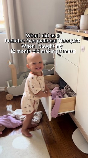Play schemas described here: 👋🏻 Hi, I’m Akilina! I’m a pediatric occupational therapist and a passionate mom devoted to early childhood development. I’m thrilled to share essential tips for a thriving journey in your child’s growth! If your toddler is throwing food on the floor, taking everything out of the drawers, keeps moving kitchen chairs, or is more interested in the box instead of the toy, the reason isn’t because they are trying to drive you nuts; it’s because they are exploring play s