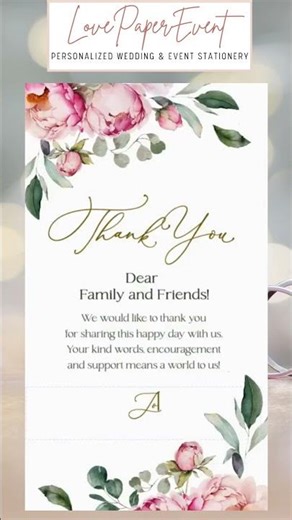 Send Stunning Digital Wedding Thank You Cards in Seconds! 💐✨ #collectionamor #lovepaperevent