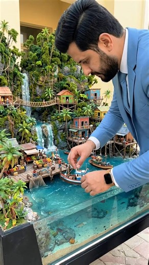 I Put Real Fish Under My Miniature Diorama and the Result Is Insane #aquarium