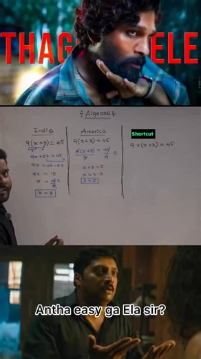 K Goud on Instagram: "9(x + 3) = 45 | One-Step Shortcut to Solve Linear Equations Fast Learn a super easy shortcut to solve **9(x + 3) = 45** in seconds. Instead of writing long steps, use a quick mental-math trick to directly find the value of **x**. This shortcut is extremely helpful for **SSC, RRB, Banking and other competitive exams**, where saving time is very important. Perfect for beginners, school students and exam aspirants who want to master **linear equations** quickly and confidently