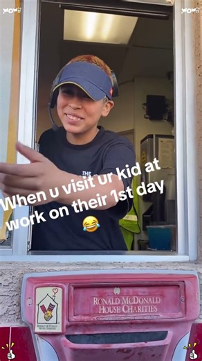When you visit your child’s first job.#funny #funnyvideo #comedy #family #challenge