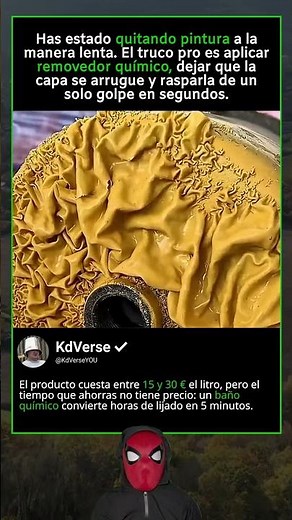 El truco pro para quitar pintura en segundos con removedor químico