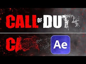 After Effects Tutorial: Particles Logo & Text Animation (call of duty)