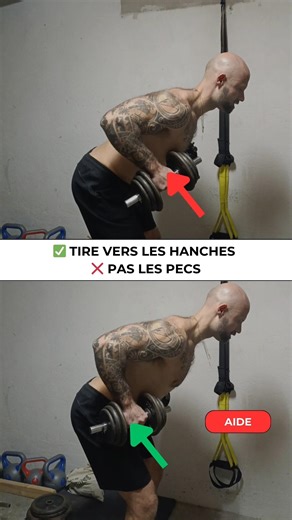 Corrige ton ROWING HALTÈRES en 5 secondes ❌✅