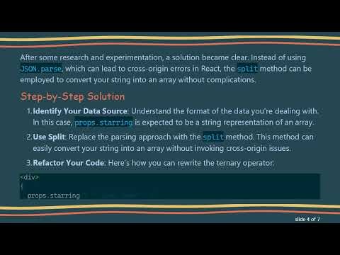 Solving React's Ternary Operator Error: Mixing JavaScript and HTML Made Easy
