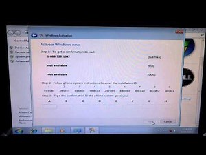 Activating Windows 7