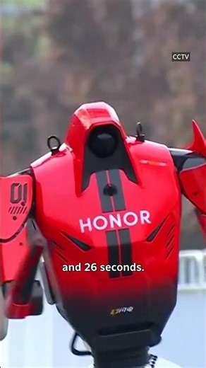 Running Robot wins half marathon against humans