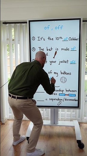 of & off #learnenglish #grammar