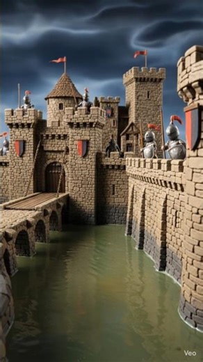 "Why did castles have moats?" #BeeAnimation #HistoryFacts #GeographyFacts