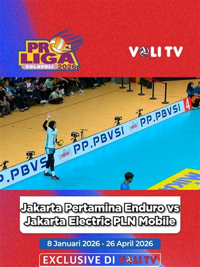 Pertandingan Voli PROLIGA 2026: Pertamina Enduro vs PLN Mobile