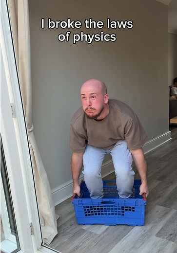 I just broke everything they taught us in school 📦 #physics #box #fyp | physics