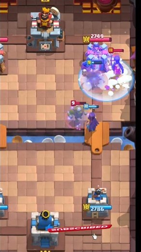 power of freezing spell part 1😬🗯 #clashroyale #hogrider #witch #gaming