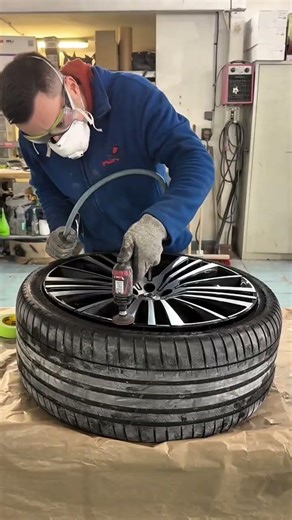 Professional Wheel Rim Repair Process For Scratched Alloy Wheels