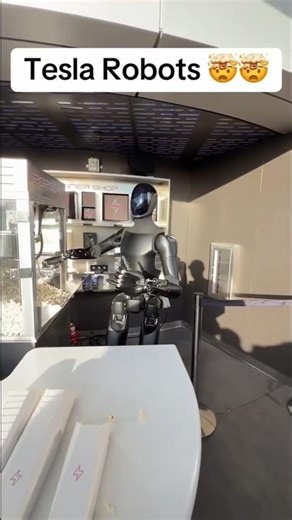 🍿Popcorn shop of Telsa Robot 🤖ll #viral #facts #funny #shorts #ytshorts #trending #robot #popcorn