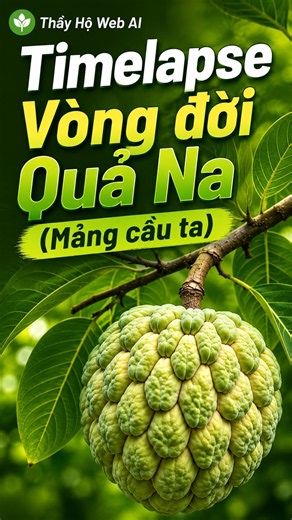 #01 Timelapse Vòng đời quả na mảng cầu ta