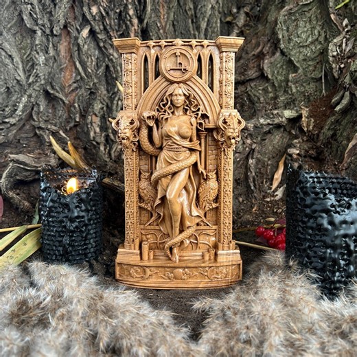 Lilith Statue, Dark Goddess Figurine, Handcrafted Occult Decor, Witchcraft Altar, Wiccan - Etsy
