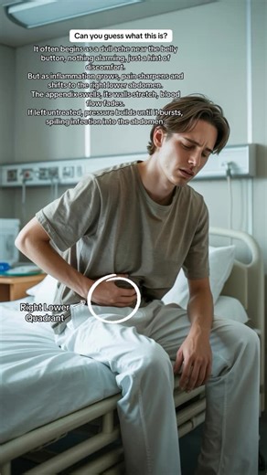 Ai Diagnostic on Instagram: "It starts as a simple stomach ache that won’t go away. Pain sharpens, shifts, and suddenly every movement hurts. The inflamed appendix is on the verge of rupture. Appendicitis.🩻⚕️🩺 #doctor #instagram #instagood #viral #medicine #radiology #ai #fun #xray #ct #patient #care #explore #health #healthy #learning #education #study #focus #surgery #interactive #new #newyork #brooklyn #office #businessmindset #success #physician #pain #highyield"