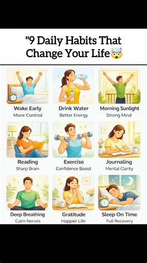 9 Habits That Will Change Your Life 🌅