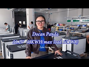 Docan New Panda 48kWh 51.2V 942AH LiFePO4 Battery Inside Showcase From Docan Amy