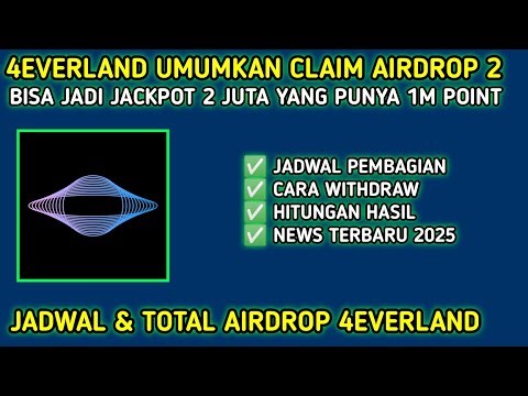 WITHDRAW AIRDROP 4EVERLAND !!! Jackpot Airdrop Telegram 4Everland 2025