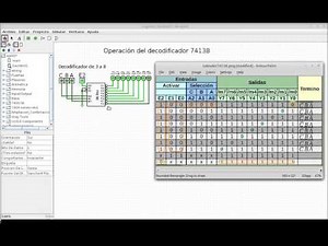 Funcionamiento del decodificador 74138