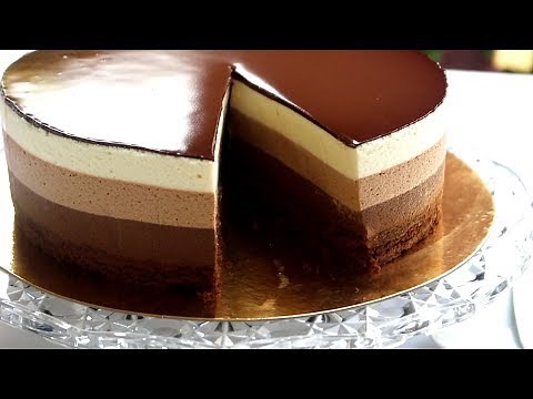 L' ENTREMETS 3 CHOCOLATS /la recette inratable( avec mousses aériennes)