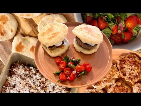 Easy Mini Naan Lamb Sliders & Marzipan Shortbread Bars | Fusion Recipes