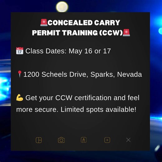 🚨 Get Your Nevada CCW Certificate in Just One Day! $89.99 CCW Training - Legally Carry in 33 States! Take 1 class & get certified! Reserve your seat now! 👇 | Concealed Coalition