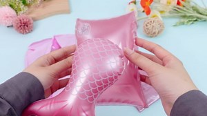 3 Pcs Kids Pool Floats Toddler Arm Floaties Set Children Inflatable Animal Pool Floats Swimming Ring Swim Arm Bands Sleeves Water Floats for Outdoor Beach Swim Training Aids Party Supply (Mermaid)