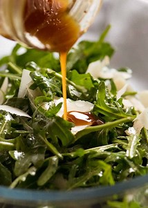 Rocket Salad with Balsamic Dressing and Shaved Parmesan