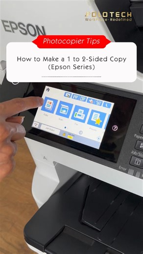 How to Make a 1 to 2 Sided Copy using Epson Photocopier Machine #epson #photocopier #printer #folotech #copiertips #photocopy | Folo Tech Sdn Bhd - Photocopier Machine