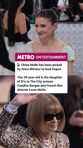 The start of a new era? 💅🏼 @voguemagazine has named Chloe Malle, the daughter of famous parents including, actress Candice Bergen and filmmaker Louis Malle, as its new head of editorial content. She takes over from editor Anna Wintour, who announced she was stepping down in June after leading the publication for 37 years. The 39-year-old was previously the editor of Vogue.com and host of The Run-Through with Vogue podcast. She is expected to step into the role ahead of New York Fashion Week. #
