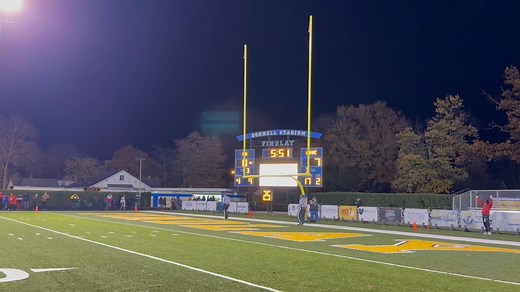 9.5K views · 38 reactions | A look at some of the first half highlights as the Findlay Trojans trail Wayne 14-3 at the half in playoff action at Donnell Stadium. https://wfin.com/local-sports/ | 1330 WFIN | Facebook