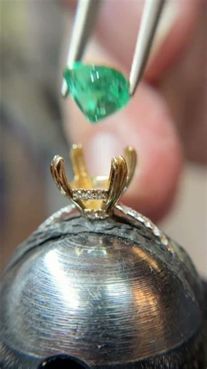 Chivor Colombian Emerald Cushion Cut Engagement Ring Hidden Halo Diamond Band 18K Fine Jewelry