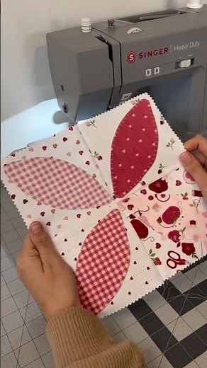 Easy To Make Quilt Using a Charm Pack & Orange Peel Template