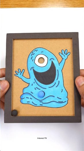 B.O.B Monster vs Aliens Cardboard Pinball Game Challenge #shortsvideo #challenge